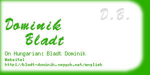 dominik bladt business card